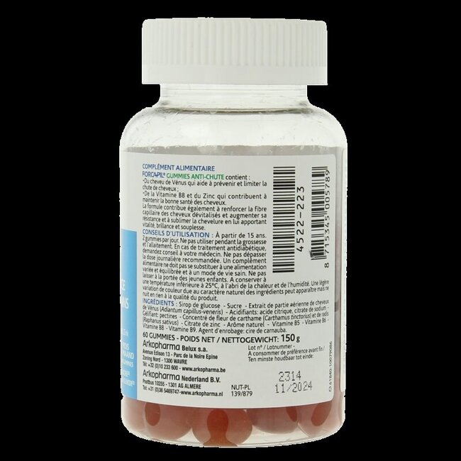 Forcapil Tegen haaruitval 60 Gummies