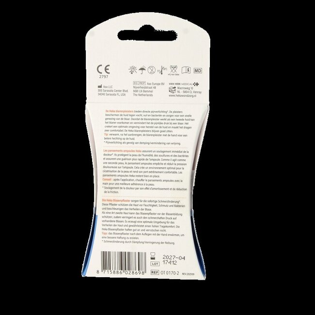 Heka Blarenpleisters medium 42 x 68mm 6 Stuks