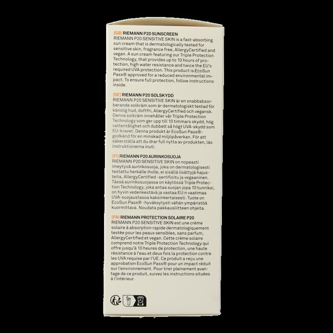 P20 Sensitive lotion SPF50+ 200 Milliliter