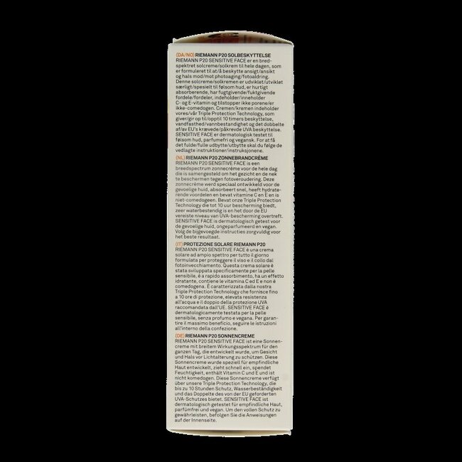 P20 Once a day face creme SPF50  50 Gram