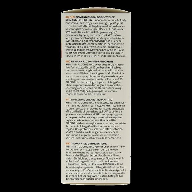 P20 Original spray SPF50+ 175 ml