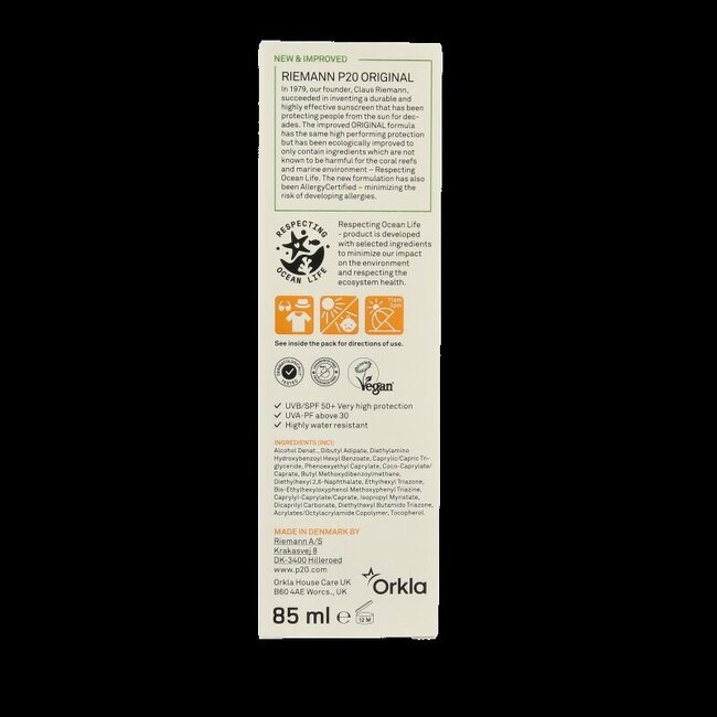 P20 Original spray SPF50+ 85 ml