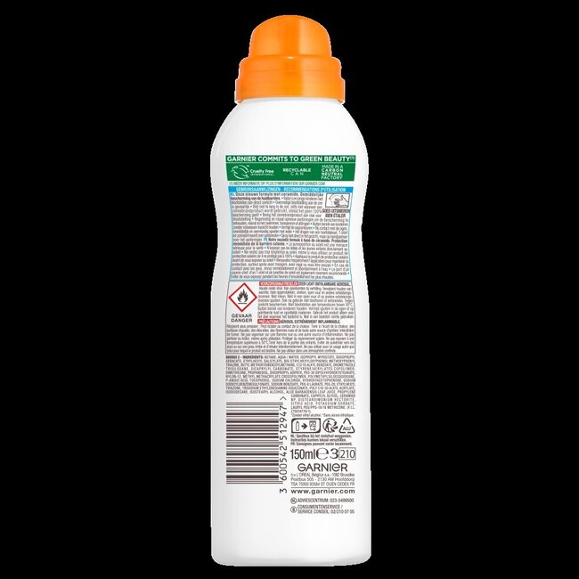 Ambre Solaire Kids spray anti zand SPF50+ 150 Milliliter