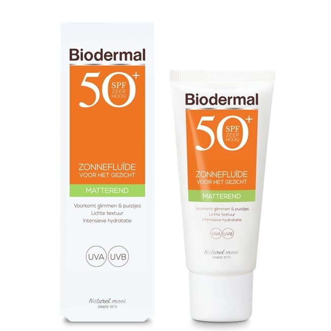 Zon fluid matterende zonnefluide SPF50+ 40 Milliliter