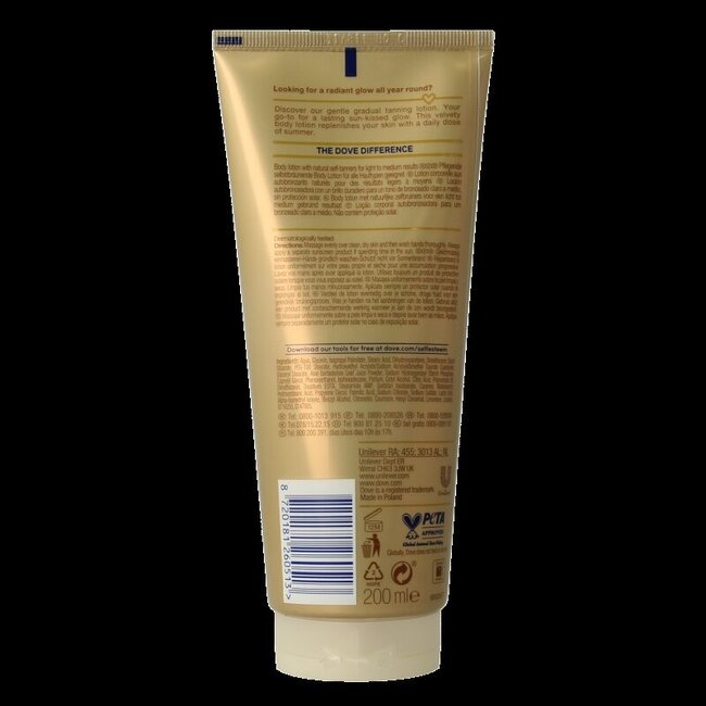 Dove Summer fair lotion 200 Milliliter