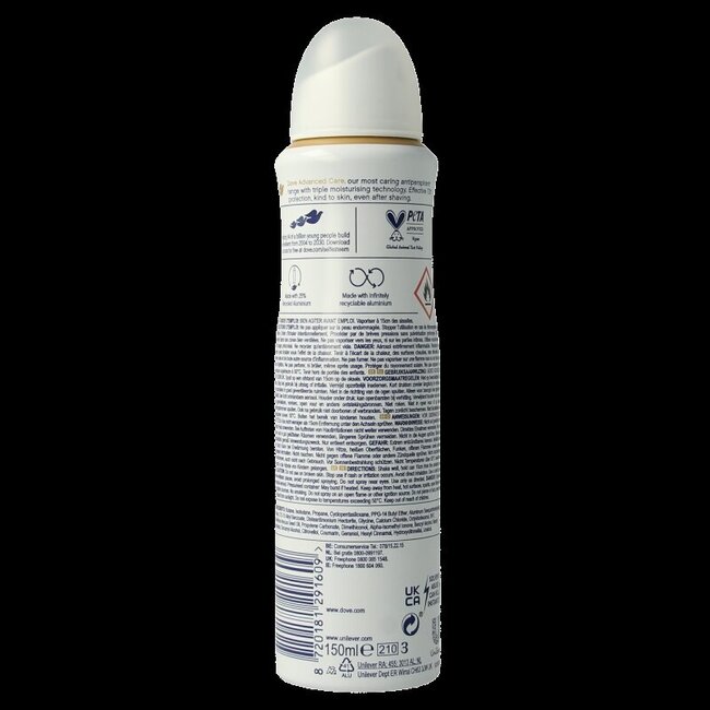 Dove Deodorant spray invisible dry 150 Milliliter