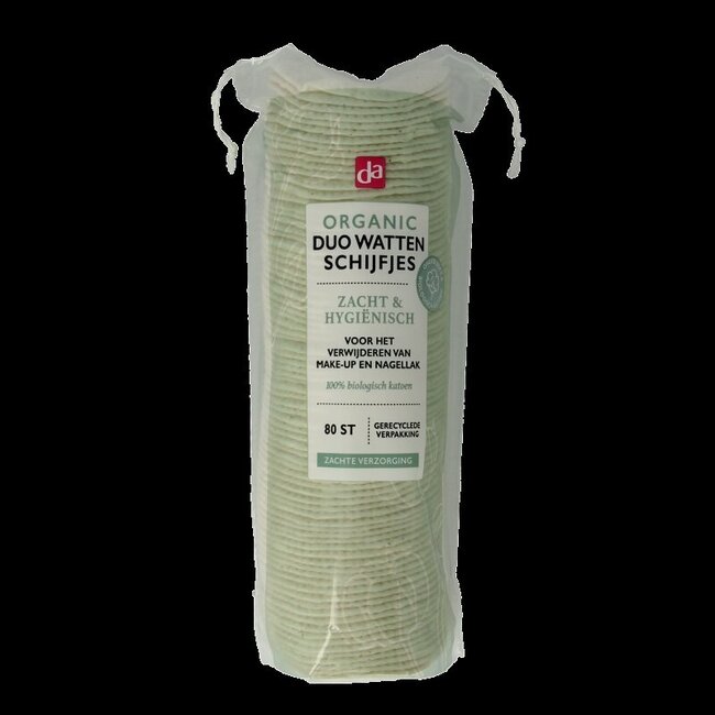 Duo wattenschijfjes organic cotton 80 Stuks