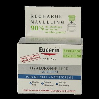 Eucerin Hyaluron filler 3x effect nachtcreme navulling 50 Milliliter