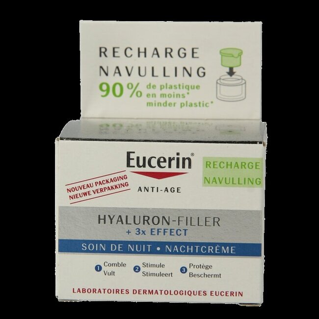 Hyaluron filler 3x effect nachtcreme navulling 50 Milliliter