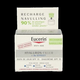 Eucerin Hyaluron filler 3x effect dagcreme navulling SPF15 50 Milliliter