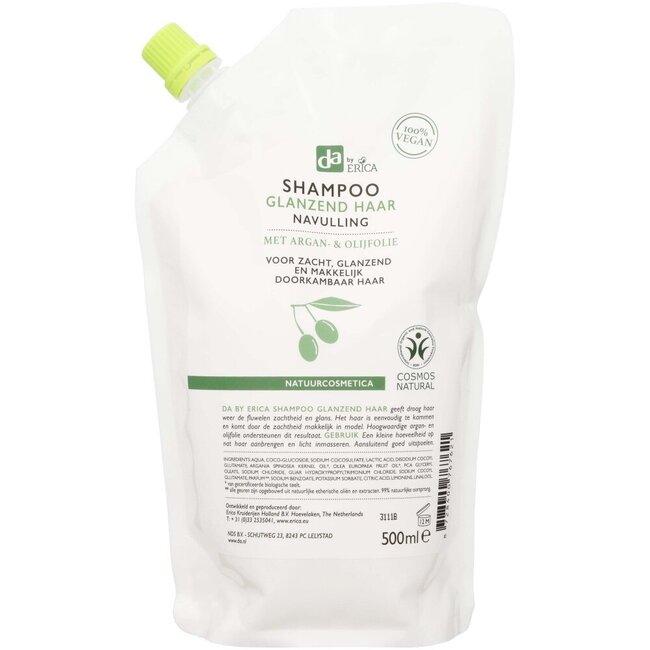Navulling shampoo glanzend haar 500 Milliliter