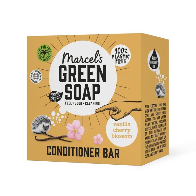 Marcel's Green Soap Conditioner bar vanilla & cherry blossom 60 Gram