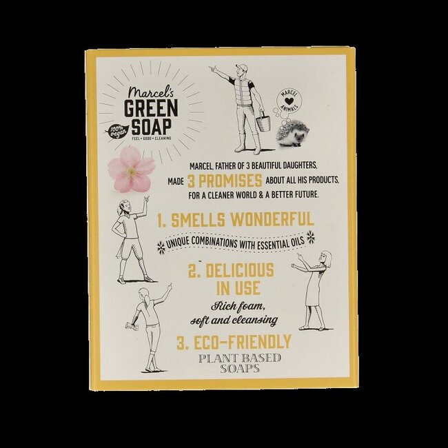 Marcel's Green Soap Handzeep bar vanille & kersenbloesem 90 Gram