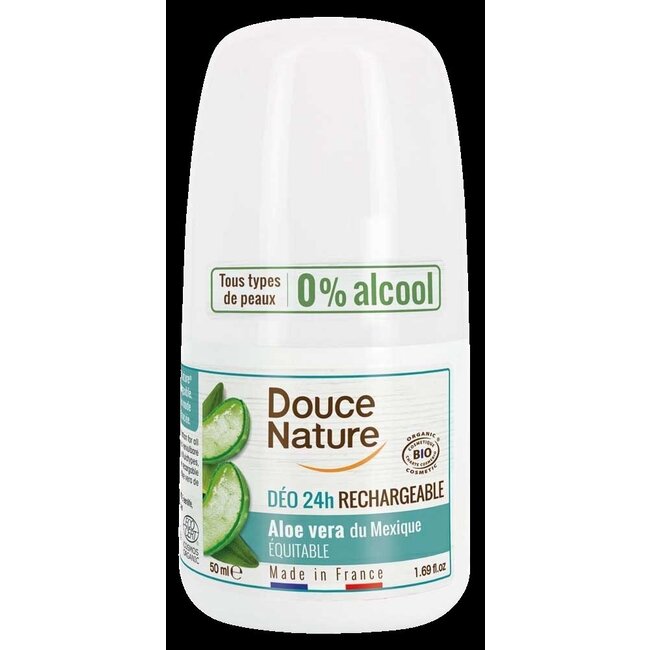 Deodorant roll on aloe hervulbaar 50 Gram