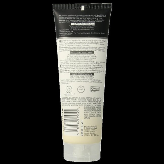 John Frieda Conditioner profiller+ thickening 250 Milliliter