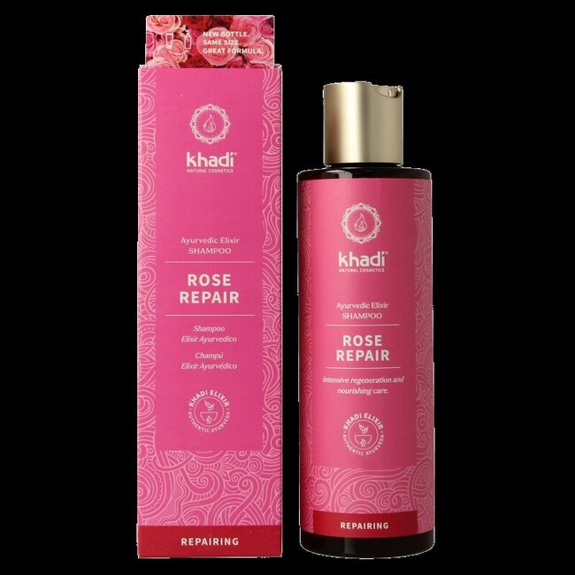 Khadi Ayurvedisch elixer shampoo rose repair 200 Milliliter