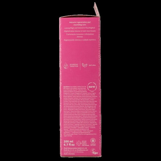 Shampoing élixir ayurvédique Khadi rose repair 200 ml