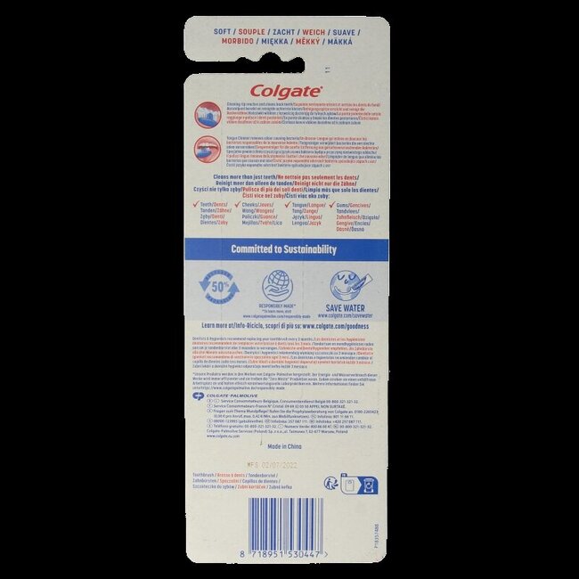 Brosse à dents Colgate Extra Clean Souple - Lot de 4