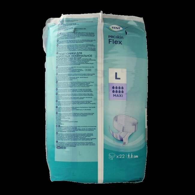 Tena Proskin Flex Maxi L 22 pièces