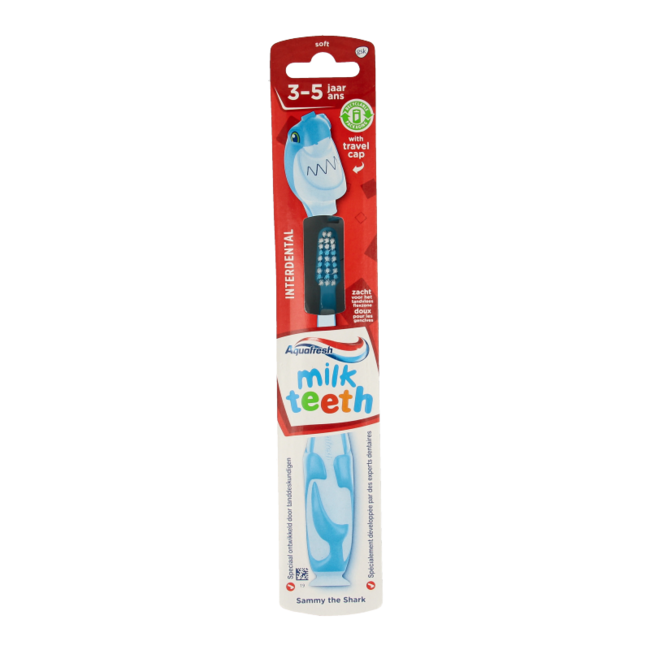 Aquafresh Tandenborstel melktanden soft 1 Stuks