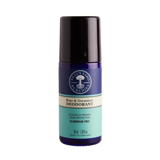 Rose & geranium roll on deodorant 50 Milliliter
