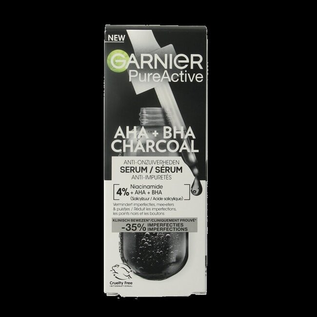 PureActive AHA + BHA charcoal serum 30 Milliliter