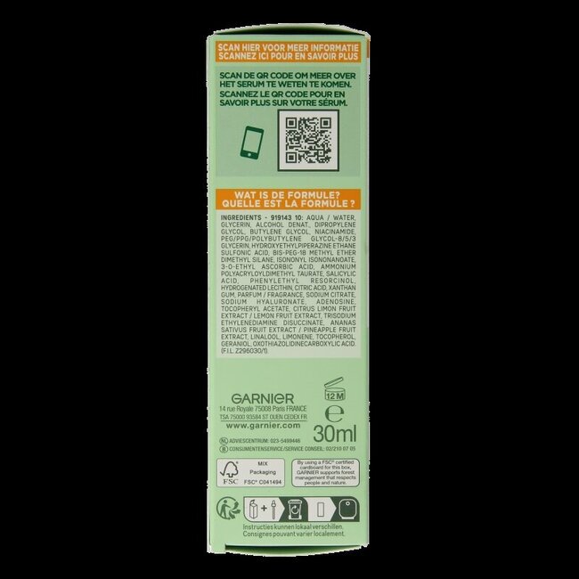 Garnier SkinActive Sérum Anti-Taches Vitamine C 30 ml