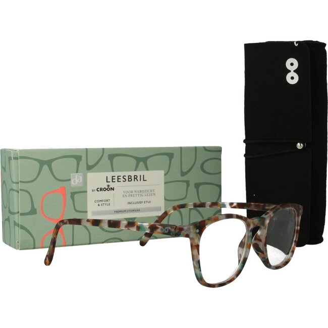 Leesbril Alex matt transparant multicolor +1.5  1 Stuks
