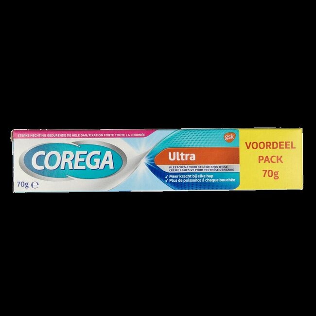 Ultra kleefcreme voor de gebitsprothese 70 Gram