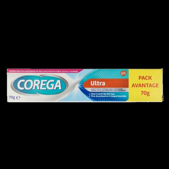 Corega Ultra Crème fixative pour prothèses dentaires 70 g