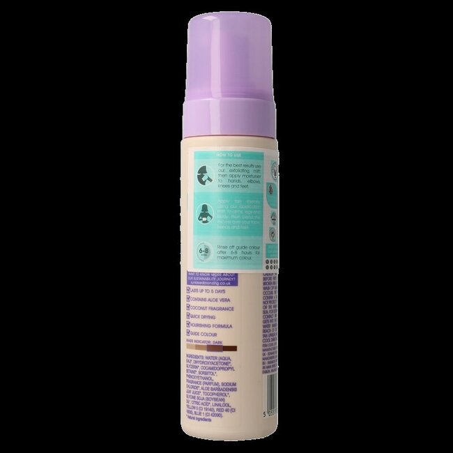 Mousse autobronzante Sunkissed Dark 200 ml