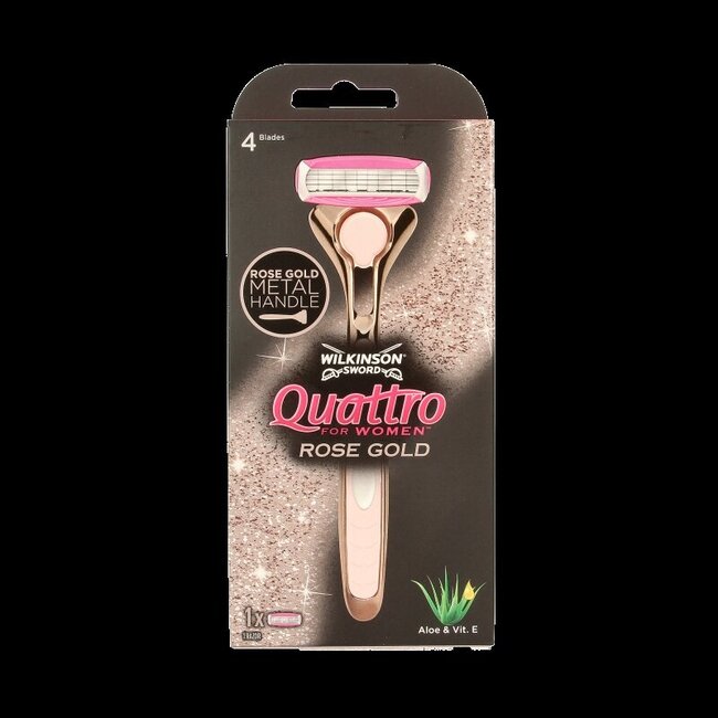 Quattro scheerapparaat women vintage rose gold 1 Stuks