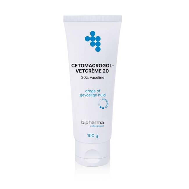 Cetomacrogol-vetcreme 20 losse tube 100 Gram