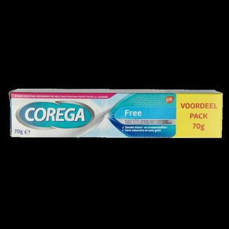 Corega Crème fixative Corega Sans Goût pour prothèses dentaires 70 g