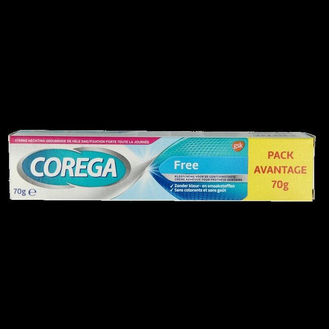 Corega Free kleefcreme voor het kunstgebit 70 Gram