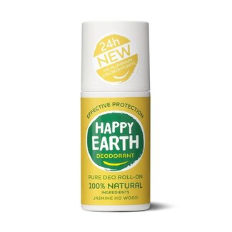 Happy Earth Déodorant à bille Happy Earth jasmin bois de hô 75 ml