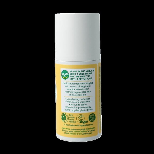 Happy Earth Deodorant roll on jasmine ho wood 75 Milliliter