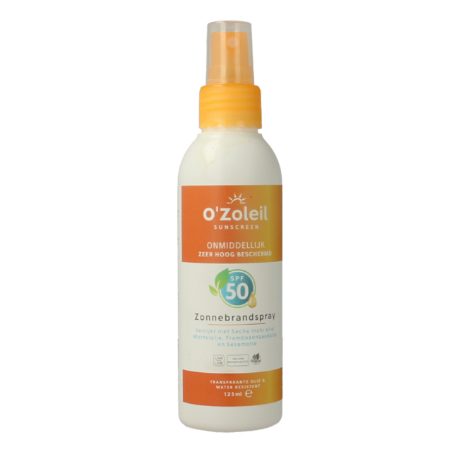 Zonnebrandspray SPF50 125 Milliliter