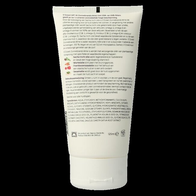 O' Zoleil Zonnebrandcreme SPF30 125 Milliliter