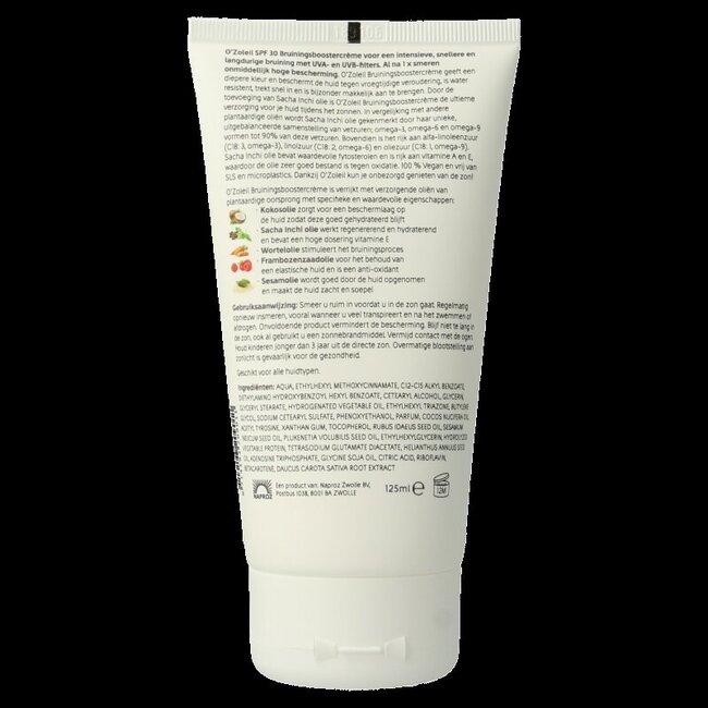 O' Zoleil Bruiningsbooster creme SPF30 125 Milliliter