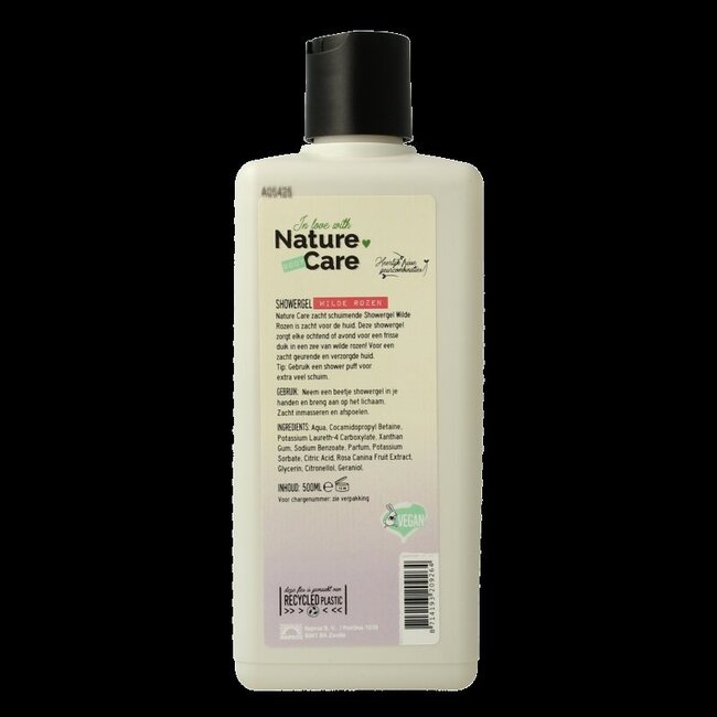 Nature Care Showergel wilde rozen 500 Milliliter
