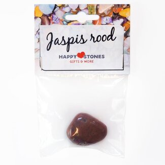 Happy Stones Happy Stones Jaspis rood 1 Stuks