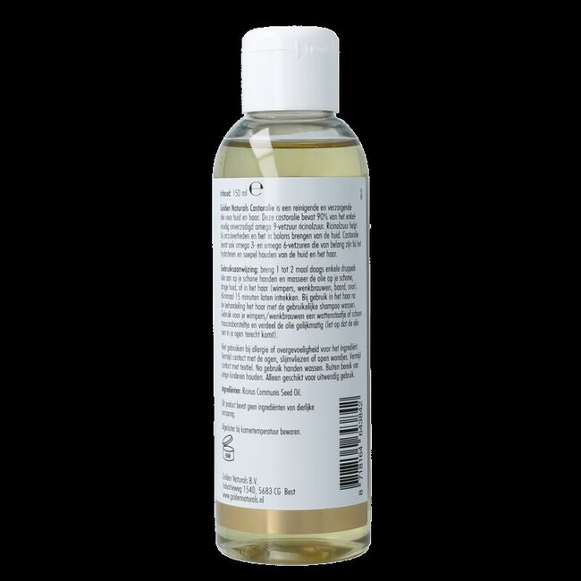 Golden Naturals Huile de Ricin 100 % pure 150 Millilitres