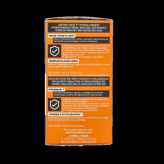 Men Expert Soin Hydratant Magnesium Defence 50 ml