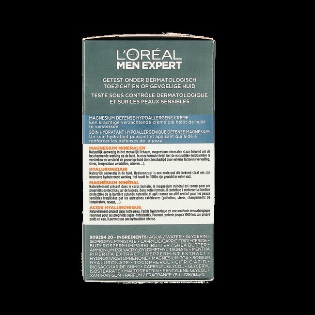 Men Expert Soin Hydratant Magnesium Defence 50 ml