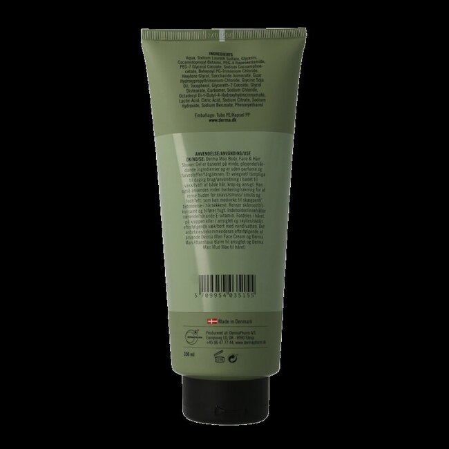 Derma Man Gel douche corps, visage et cheveux 350 ml