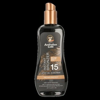 Australian Gold Australian Gold Spray gel avec bronzant SPF 15 237 ml