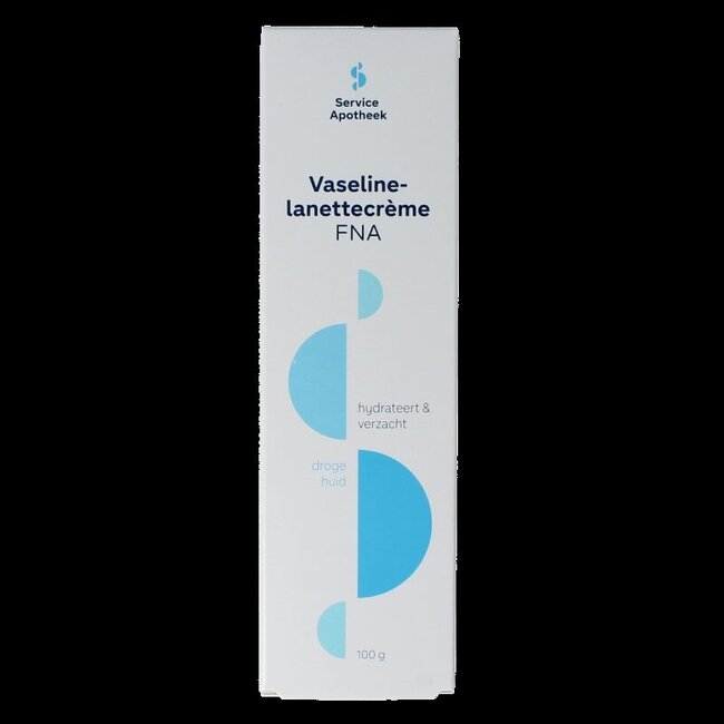 Vaseline lanette creme FNA doosje en bijsluiter 100 Gram