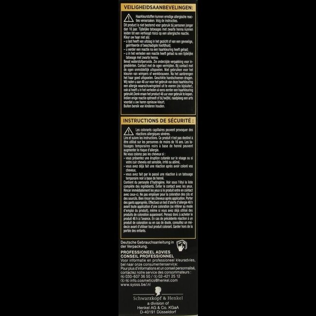 Syoss Color Oleo Intense 9-10 bright blond haarverf 1 Set