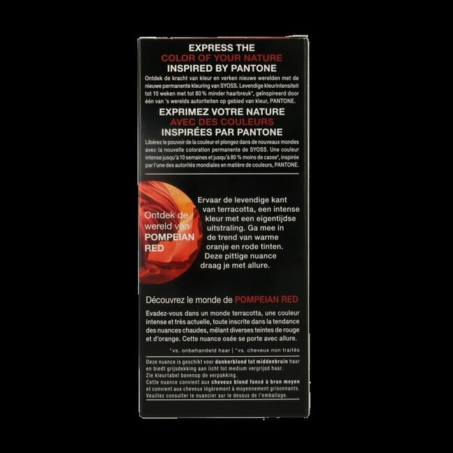 Syoss Color Baseline Pantone 5-72 Pompeian Red 1 pièce